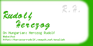 rudolf herczog business card